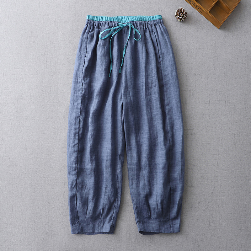 Darja – Pantalones de lino para actividades informales
