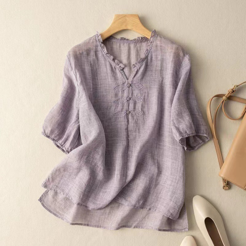 Blusa de Lino Anne Ackerman
