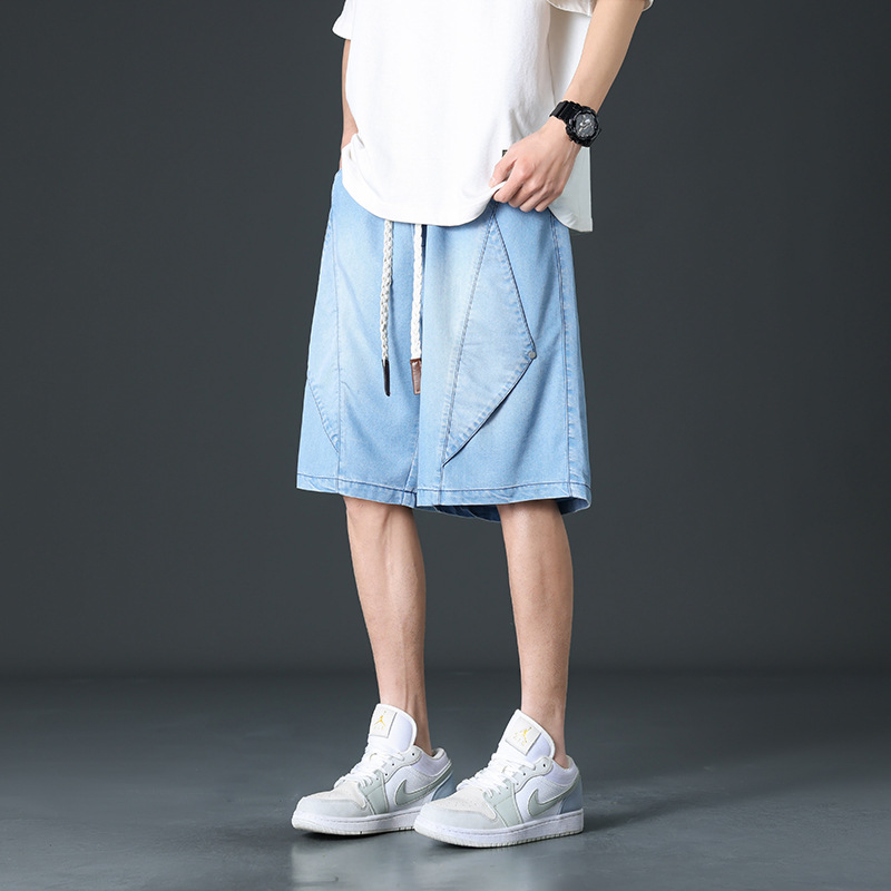 Shorts de mezclilla de pierna ancha estilo Prisma