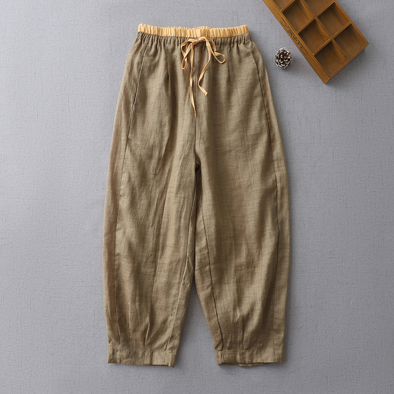 Darja – Pantalones de lino para actividades informales