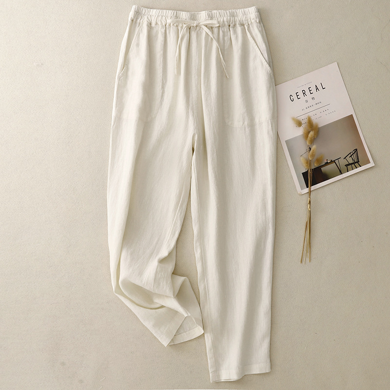 Jieva – Clásicos Pantalones de Lino