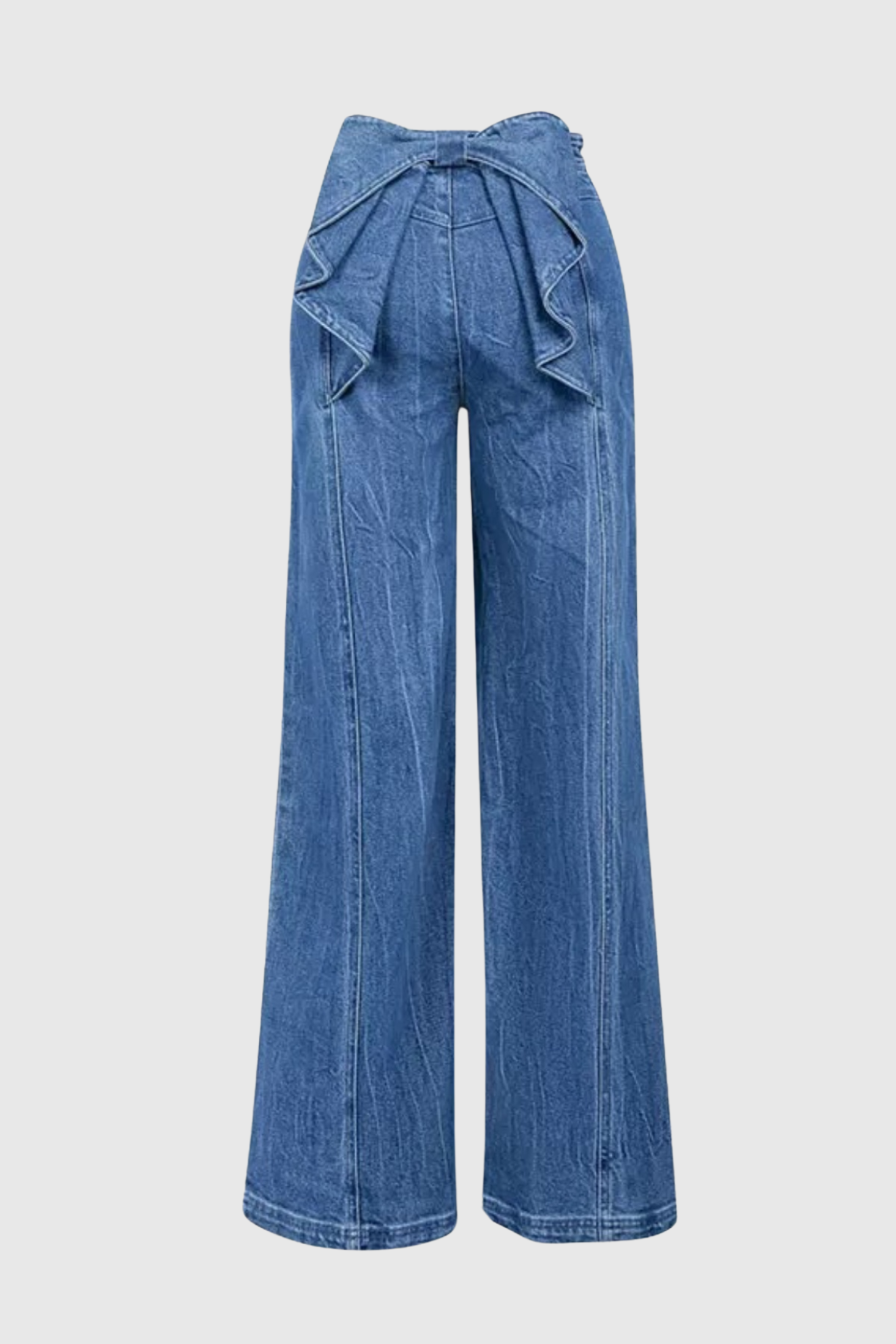 Jeans Maroso con lazo decorativo en la parte trasera