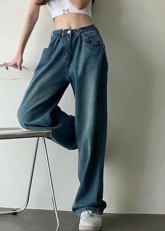 Elowen – Pantalones vaqueros de corte amplio con drapeado