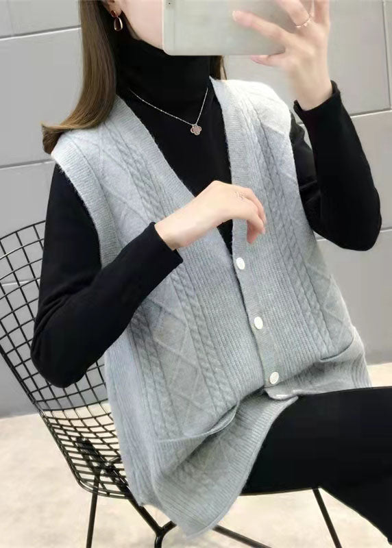 Chaleco contemporáneo con botones