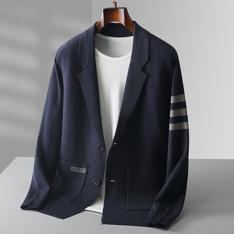 Cárdigan masculino de estilo clásico