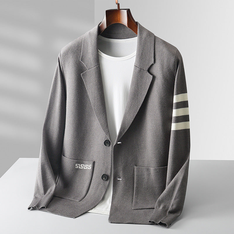 Cárdigan masculino de estilo clásico