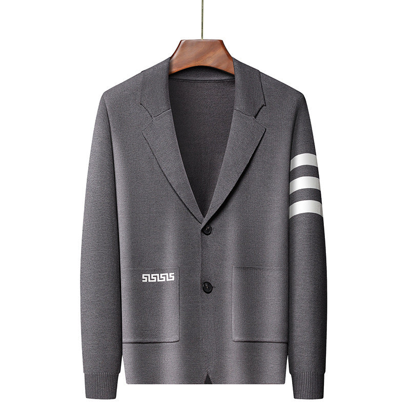 Cárdigan masculino de estilo clásico