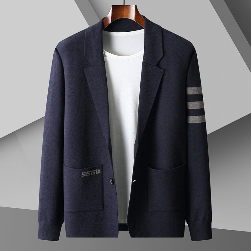 Cárdigan masculino de estilo clásico