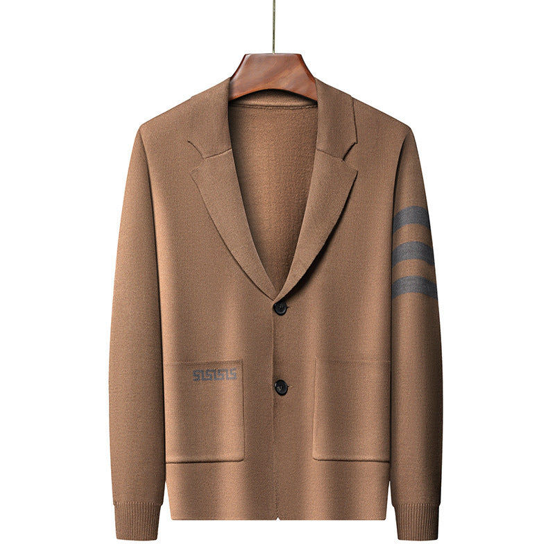 Cárdigan masculino de estilo clásico