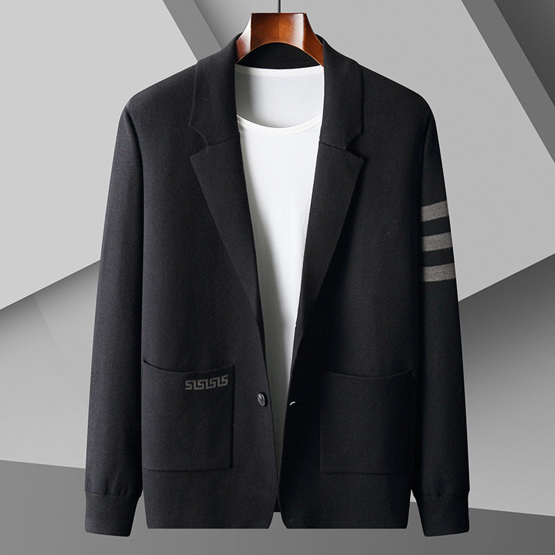 Cárdigan masculino de estilo clásico