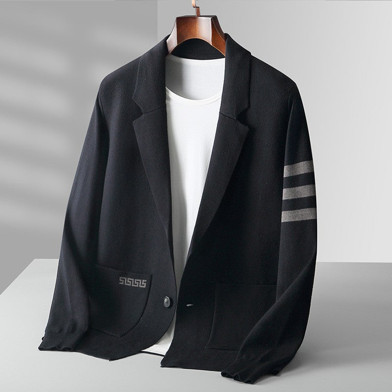 Cárdigan masculino de estilo clásico
