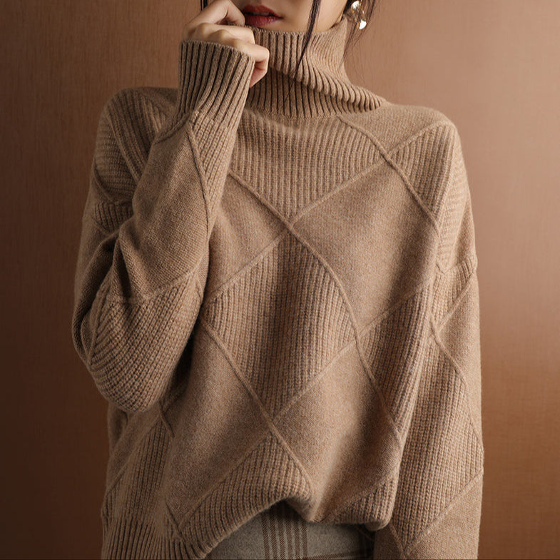 Diana – Suéter de lana de cuello alto