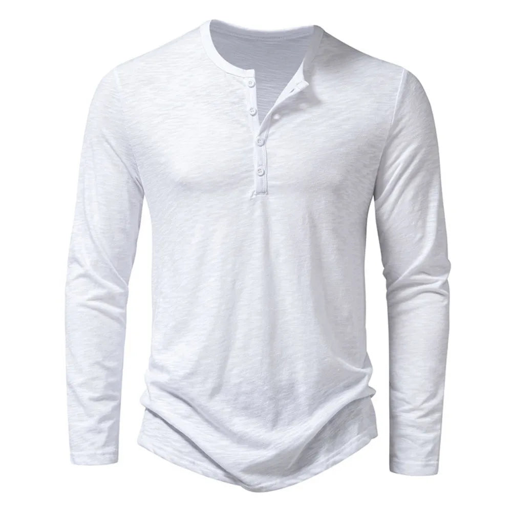Camisas Henley de Algodón Enzo