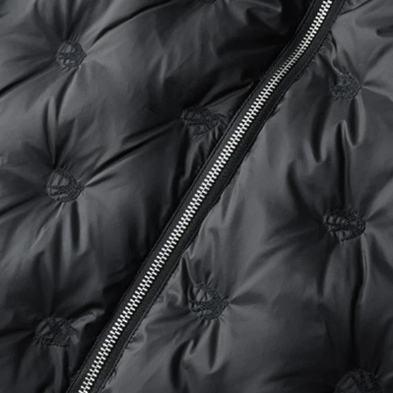 Chaqueta blanca de plumas