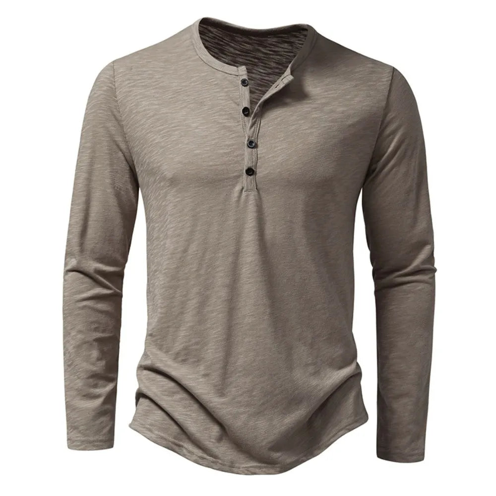 Camisas Henley de Algodón Enzo