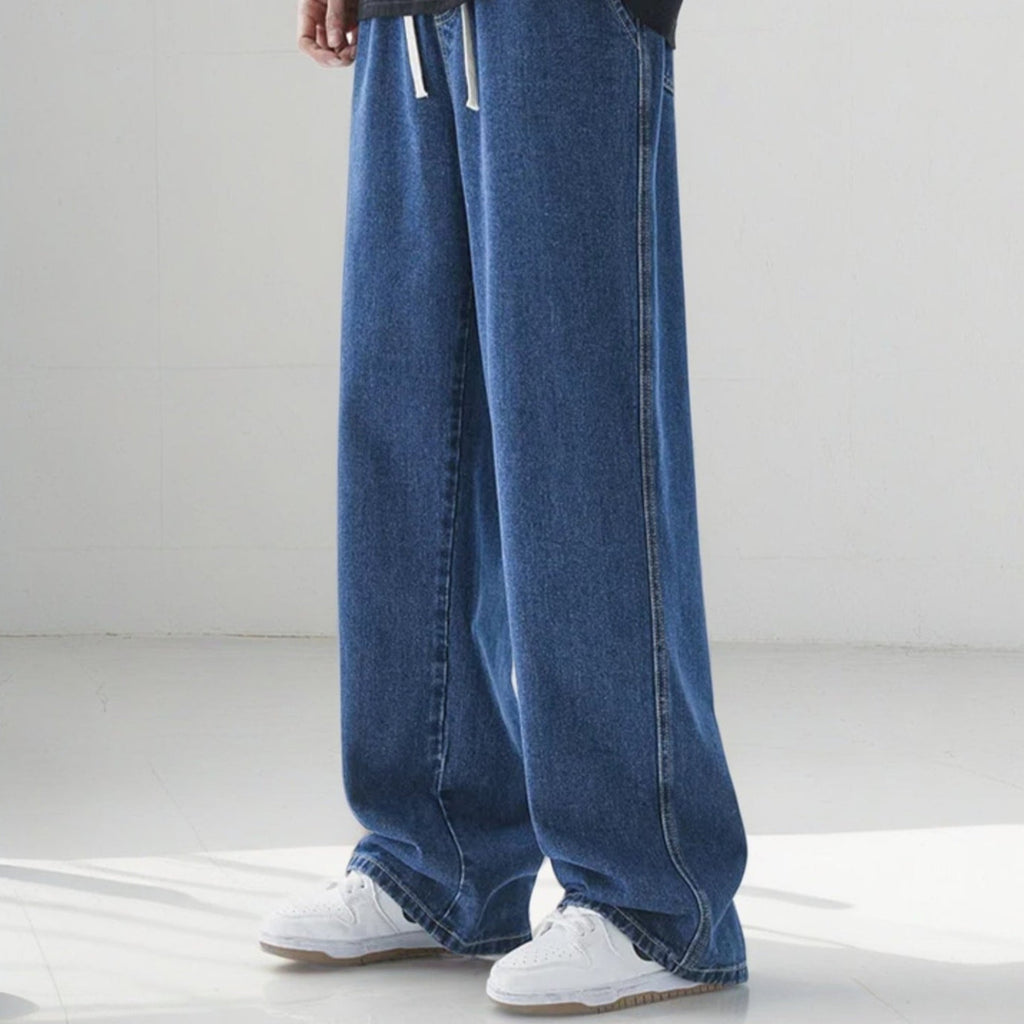Jeans de corte ancho