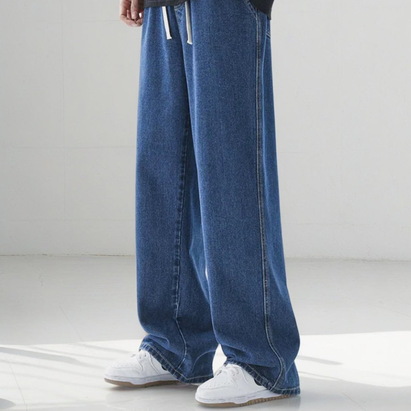 Jeans de corte ancho