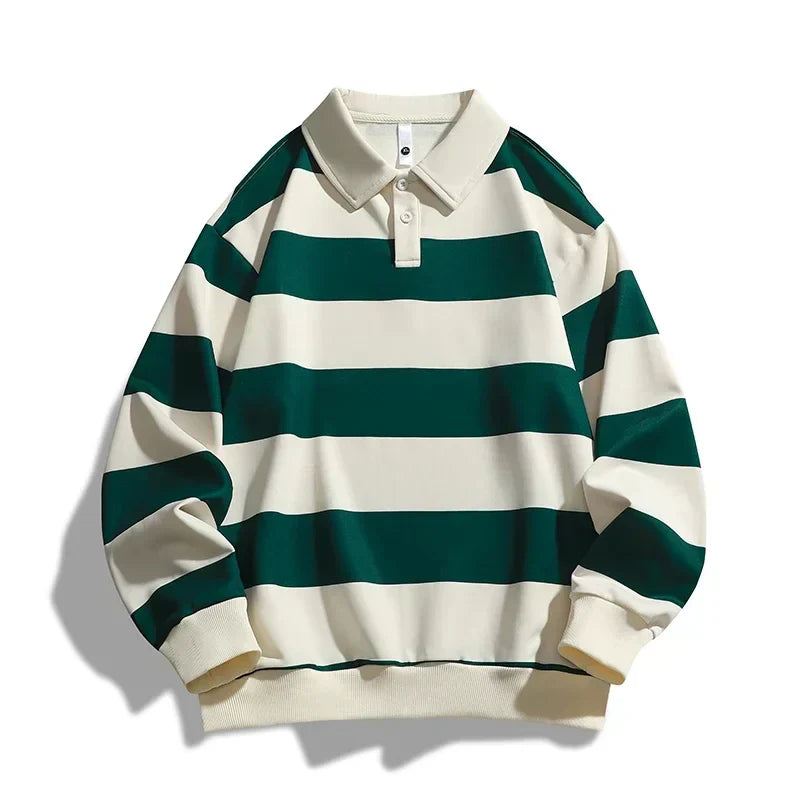 Camisa polo de rayas