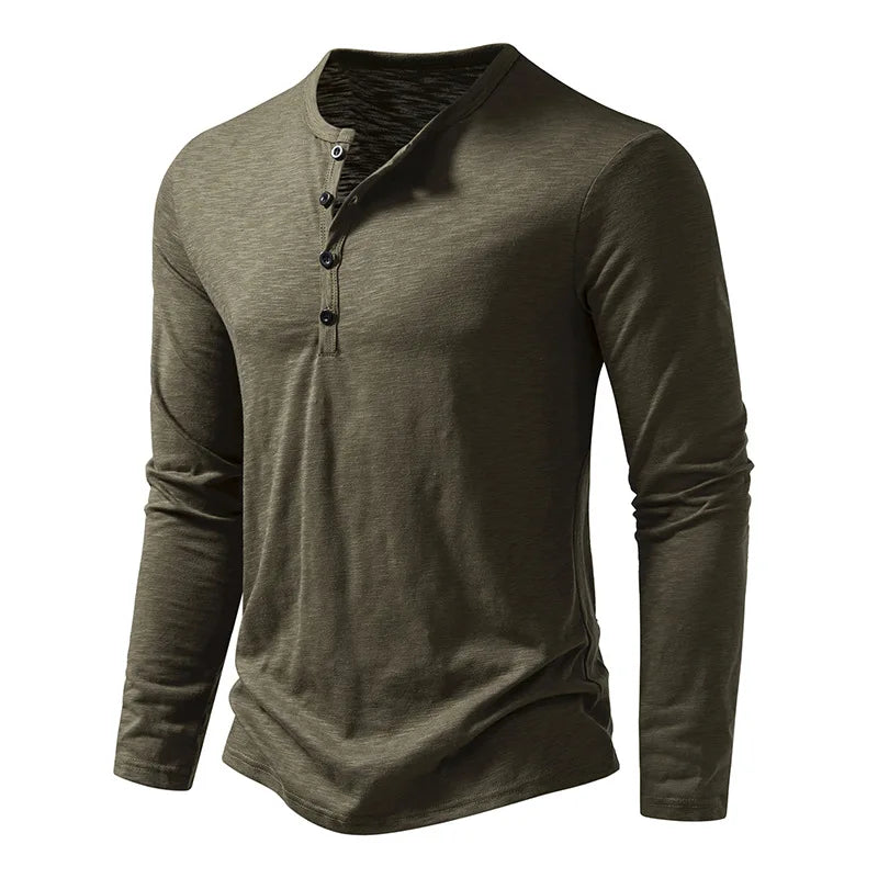 Camisas Henley de Algodón Enzo