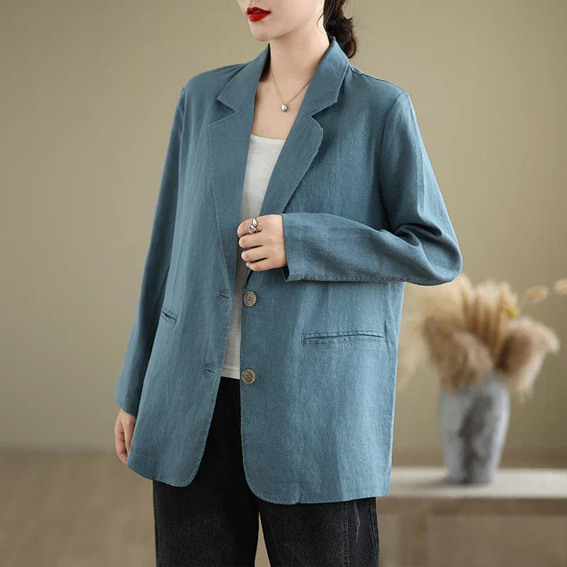 Chaqueta de lino clásica