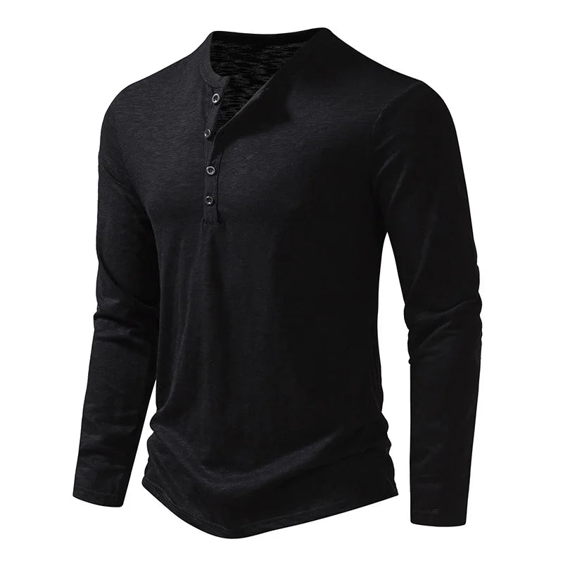 Camisas Henley de Algodón Enzo