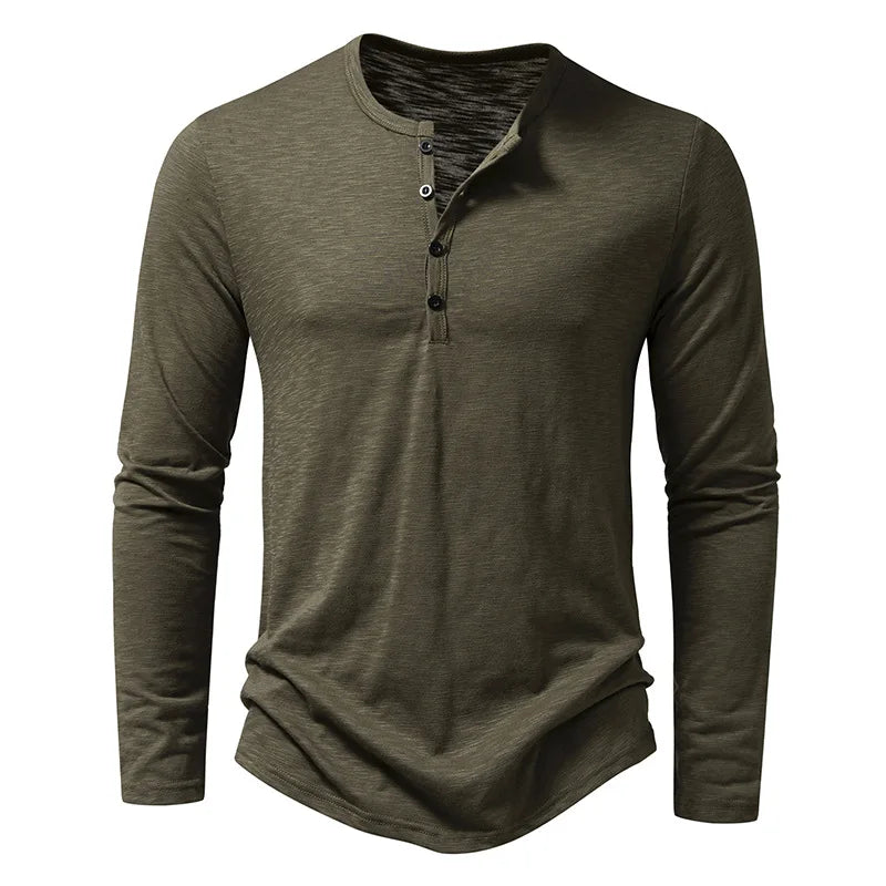 Camisas Henley de Algodón Enzo
