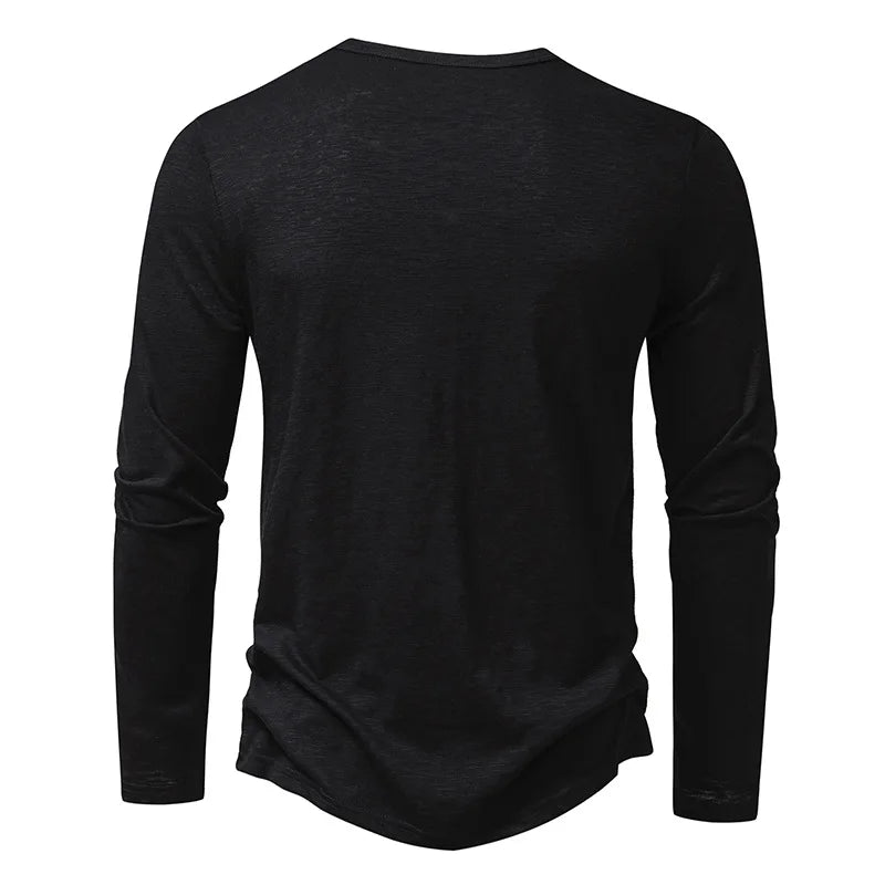 Camisas Henley de Algodón Enzo