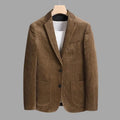 Chaqueta moderna de terciopelo suave y clásico