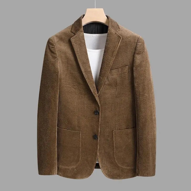 Chaqueta moderna de terciopelo suave y clásico