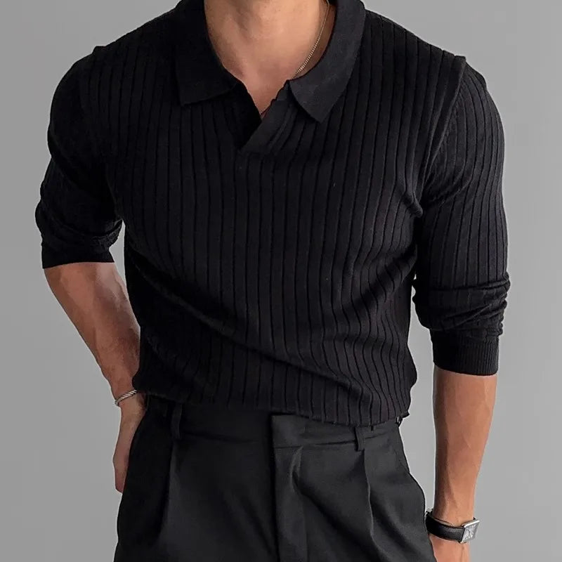 Camiseta polo con escote en V