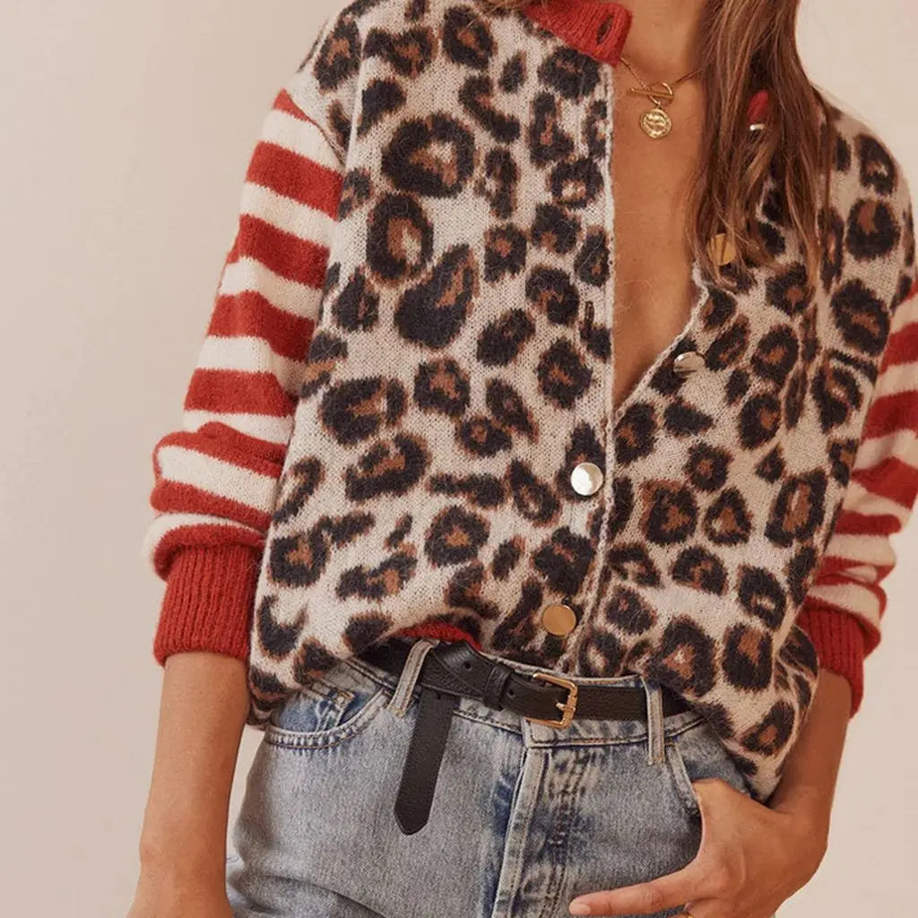 Svaja – Suéter con Estampado de Leopardo