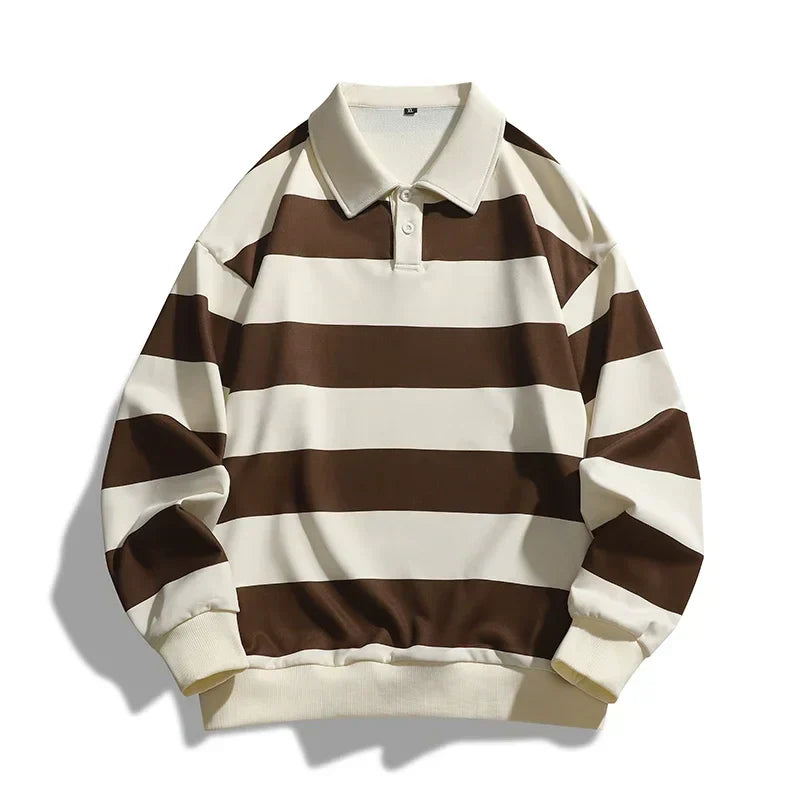 Camisa polo de rayas