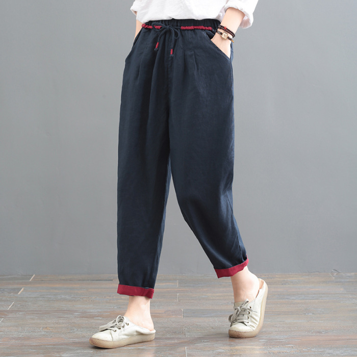 Dagmara – Pantalones Barrel de Lino
