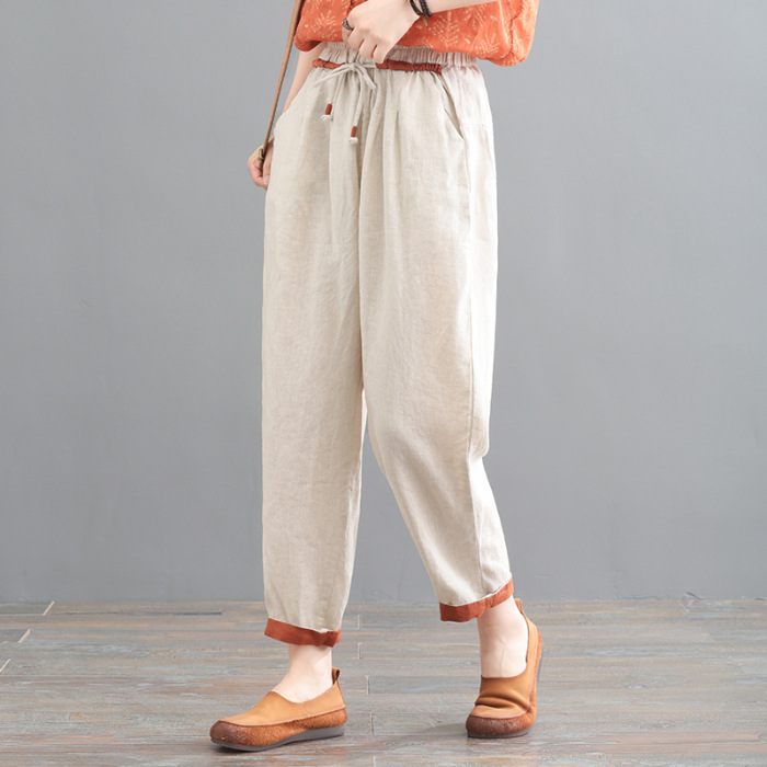 Dagmara – Pantalones Barrel de Lino
