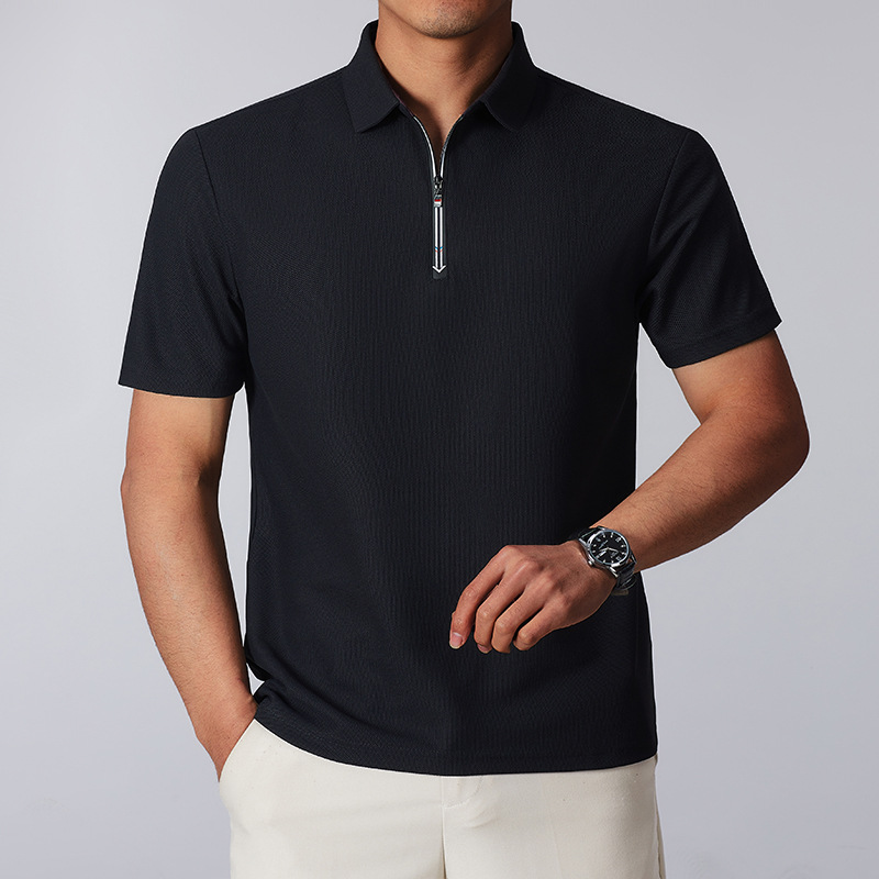 Camisa Polo con Cremallera y Cuello de Cuarto de Julian Ford