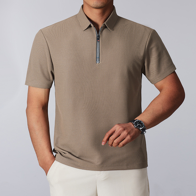 Camisa Polo con Cremallera y Cuello de Cuarto de Julian Ford