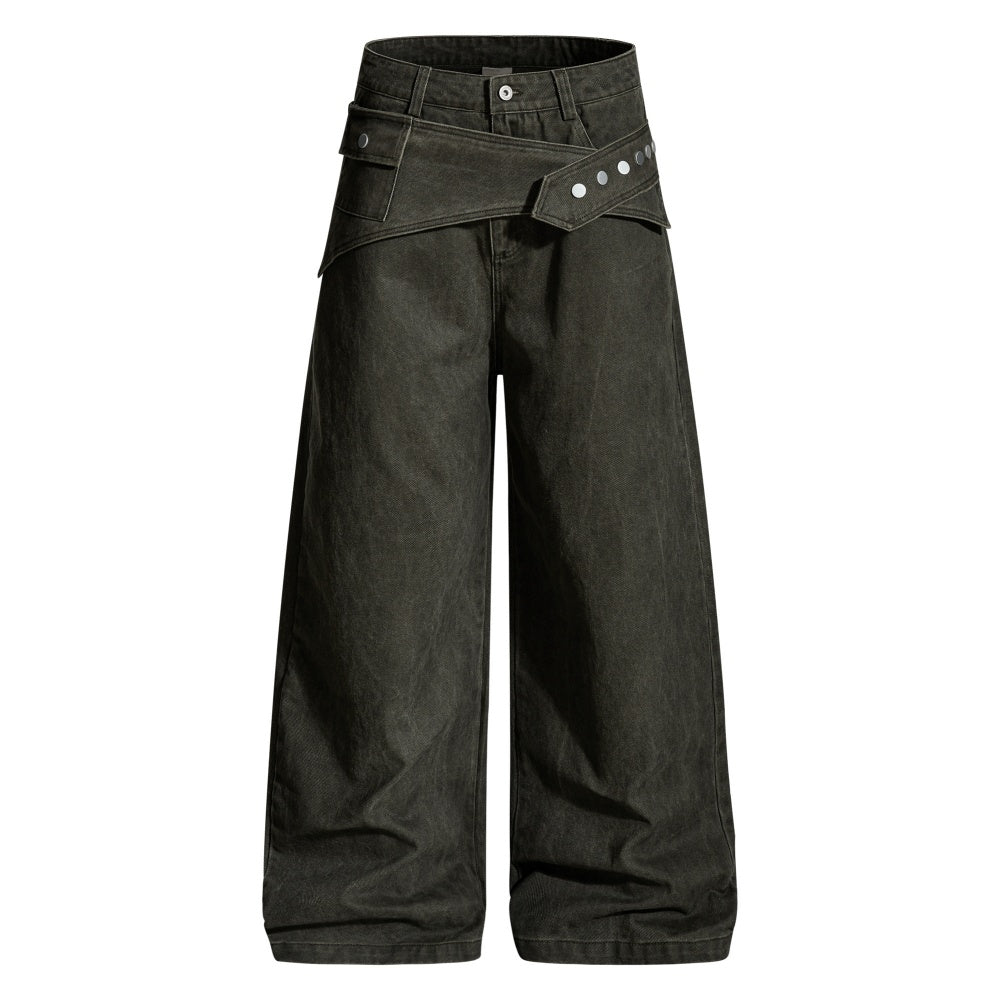 Rega - Pantalones Vaqueros de Corte Amplio