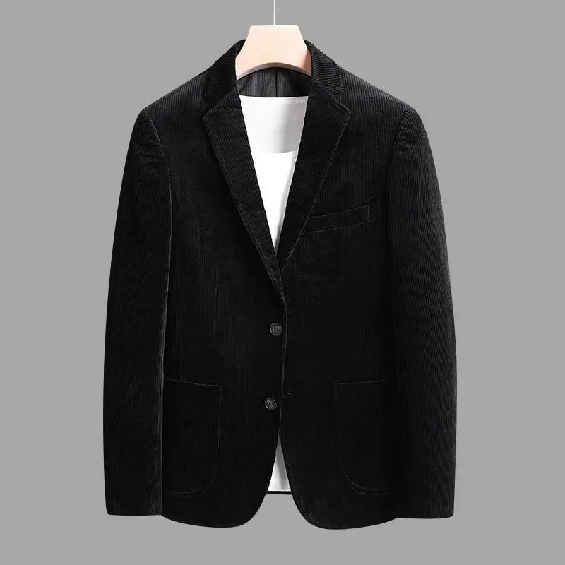 Chaqueta moderna de terciopelo suave y clásico