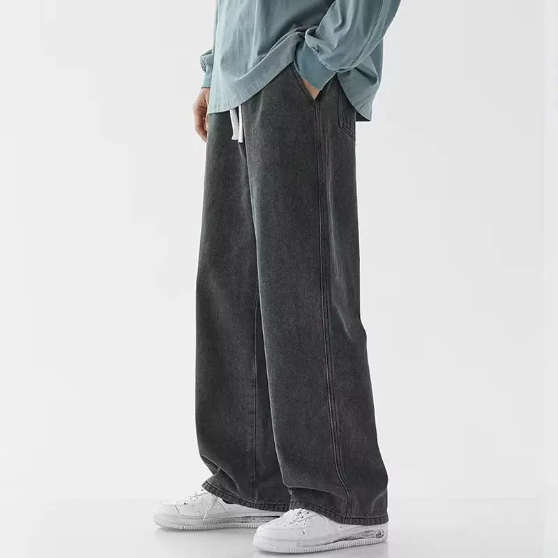 Jeans de corte ancho