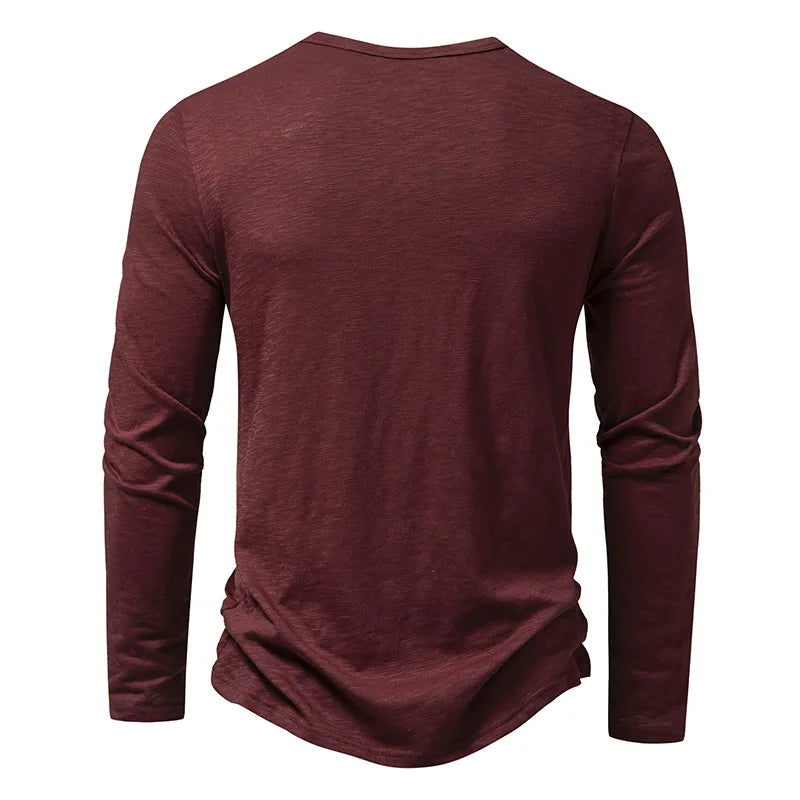 Camisas Henley de Algodón Enzo