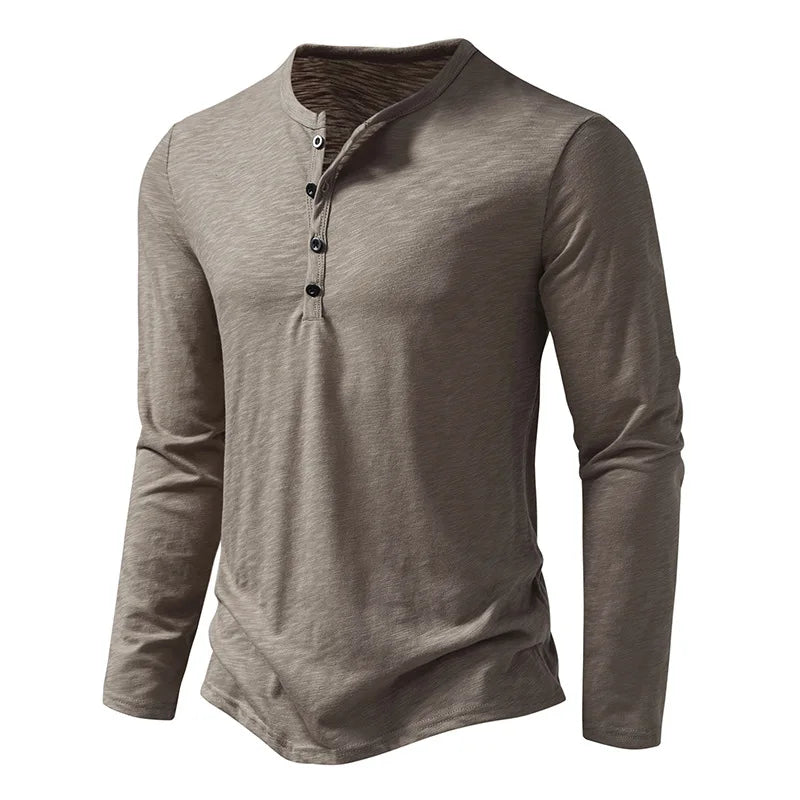 Camisas Henley de Algodón Enzo