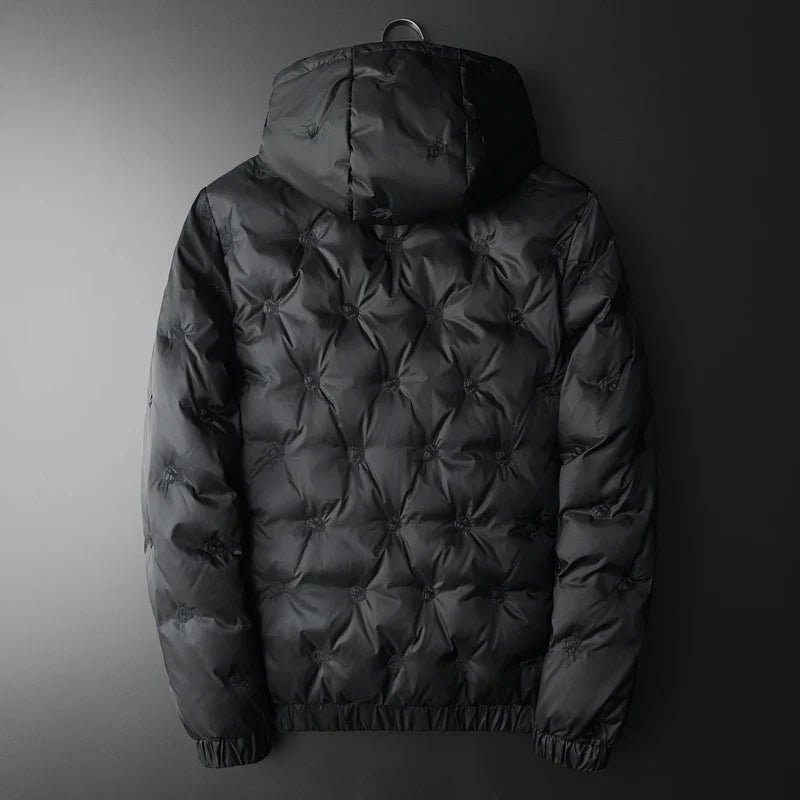 Chaqueta blanca de plumas