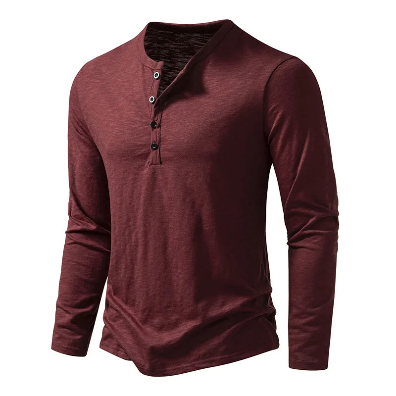 Camisas Henley de Algodón Enzo