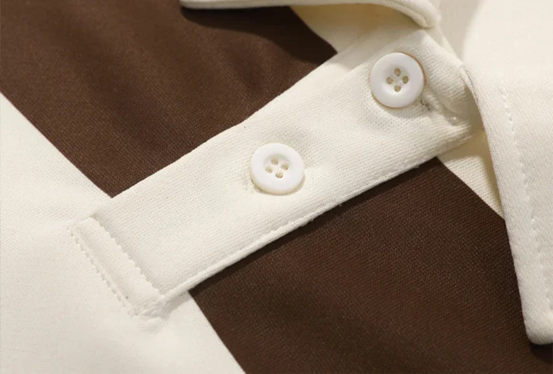 Camisa polo de rayas
