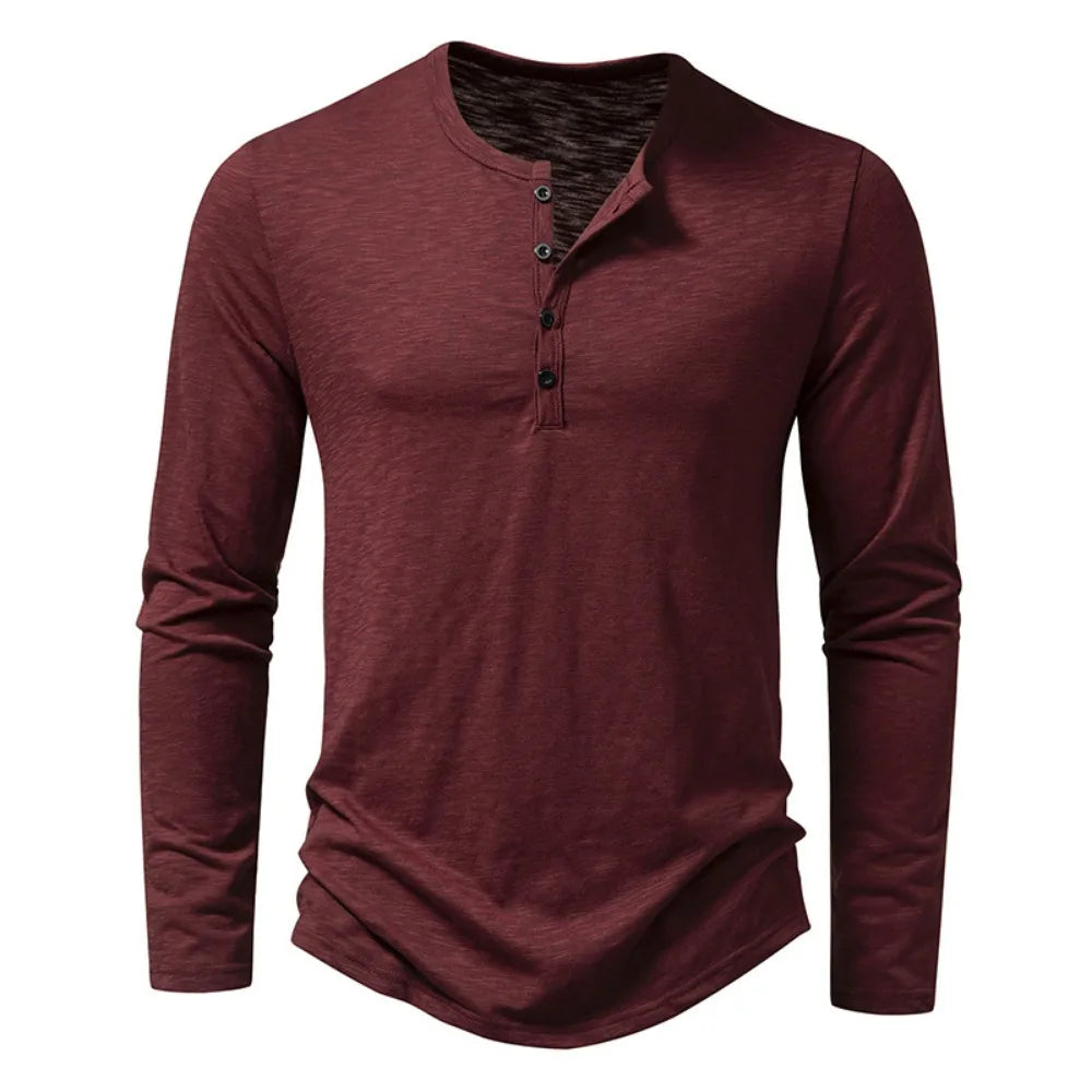 Camisas Henley de Algodón Enzo