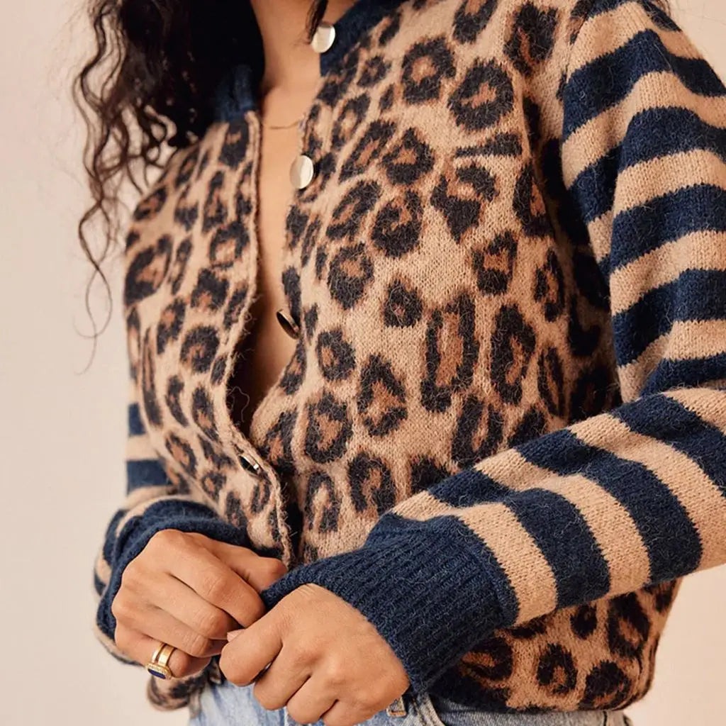 Svaja – Suéter con Estampado de Leopardo