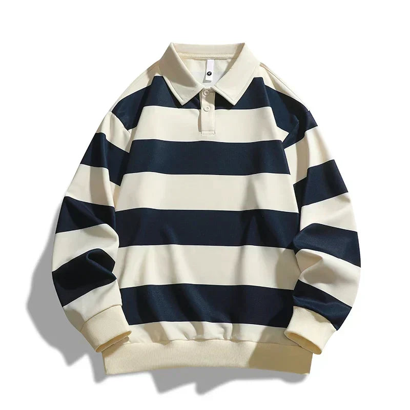Camisa polo de rayas