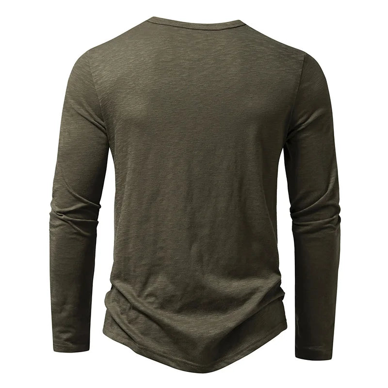 Camisas Henley de Algodón Enzo