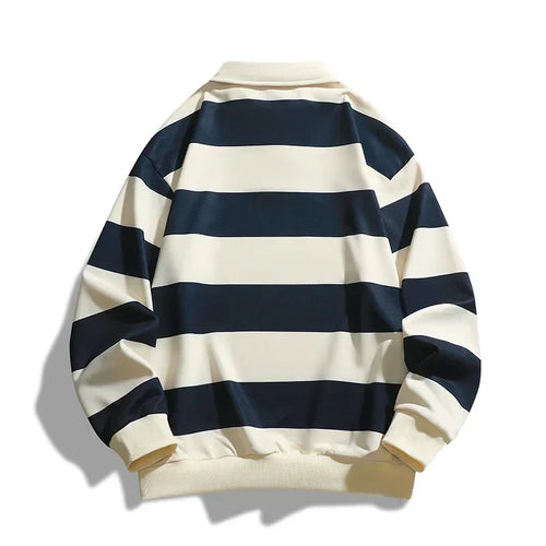 Camisa polo de rayas