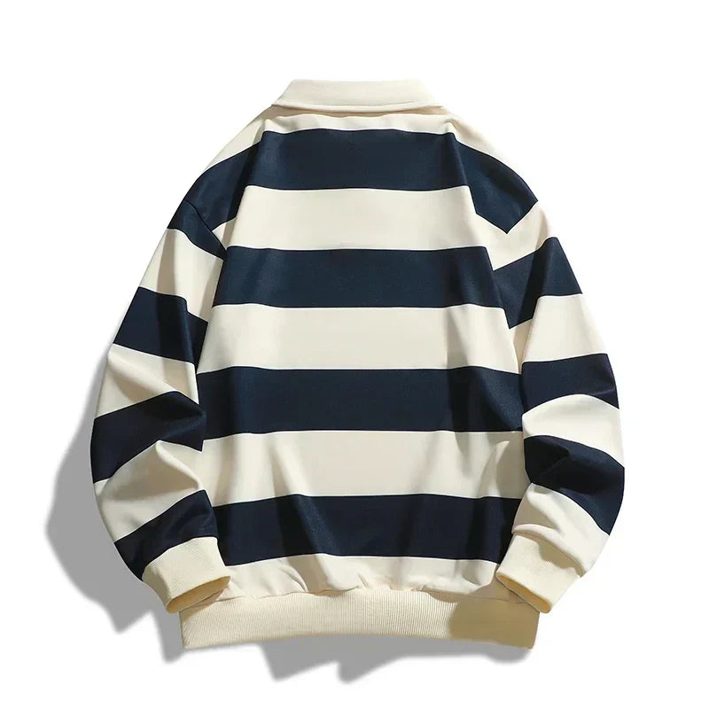 Camisa polo de rayas